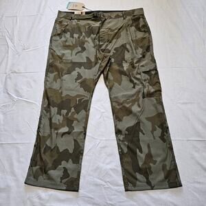 Prana Stretch Zion Pant II Straight Leg Green Camo 40x28